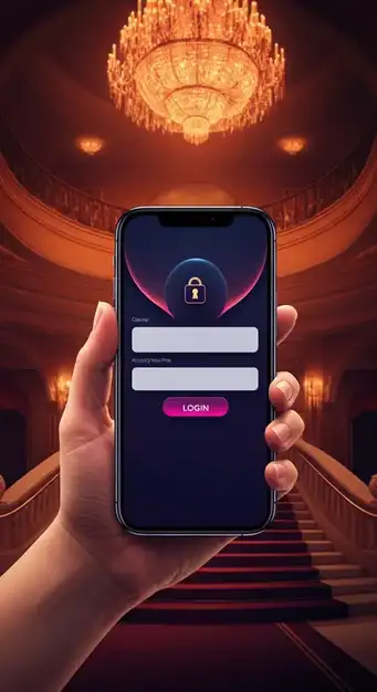 Schermafbeelding van het inlogscherm van Betsixty Casino met velden voor e-mail, wachtwoord en Google-authenticatie, omringd door beveiligingspictogrammen die een veilige login symboliseren.